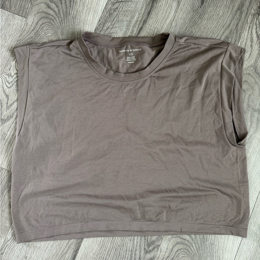 Harmony and Balance Women's Brown Crop Top